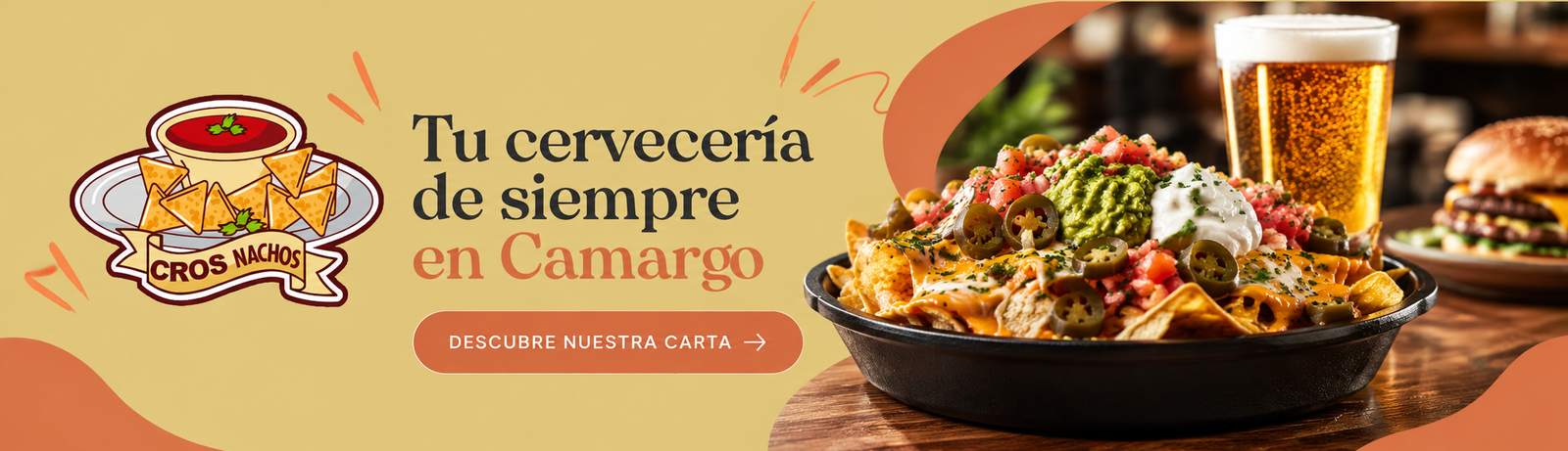 Cros Nachos: tu cervecería de siempre en Camargo. Descubre nuestra carta