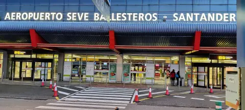 Acceso al aeropuerto de Santander «Parayas - Severiano Ballesteros Foto  MottaW -