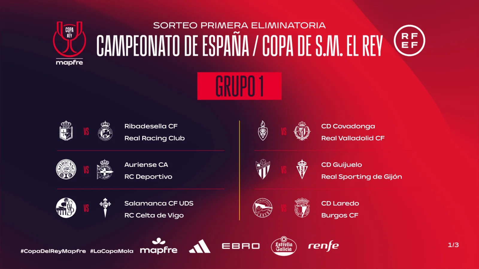 El Racing jugará la Copa el jueves 29 a las 21.00 horas; la Gimnástica abrirá la participación cántabra el miércoles