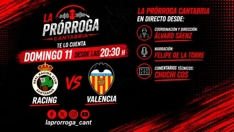 esRadio Cantabria narrará en directo el Racing-Valencia desde las 20.30 horas