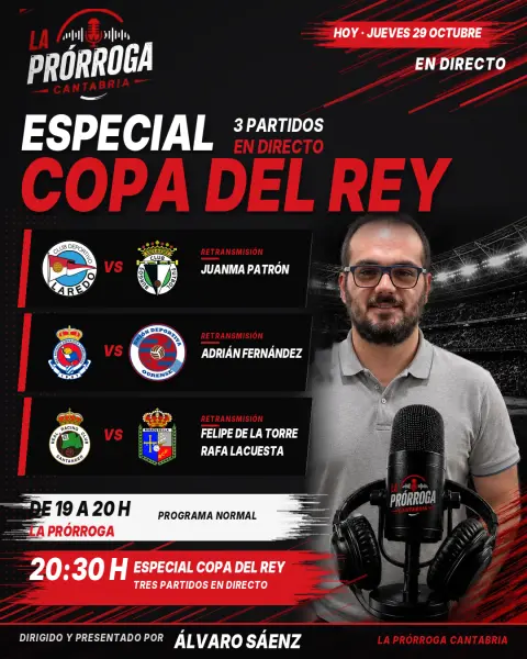 La Prórroga en Juego vive hoy una noche de Copa con Laredo, Gimnástica y Racing