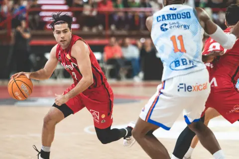 Germán Martínez durante el partido contra Partizán de Fuenlabrada.